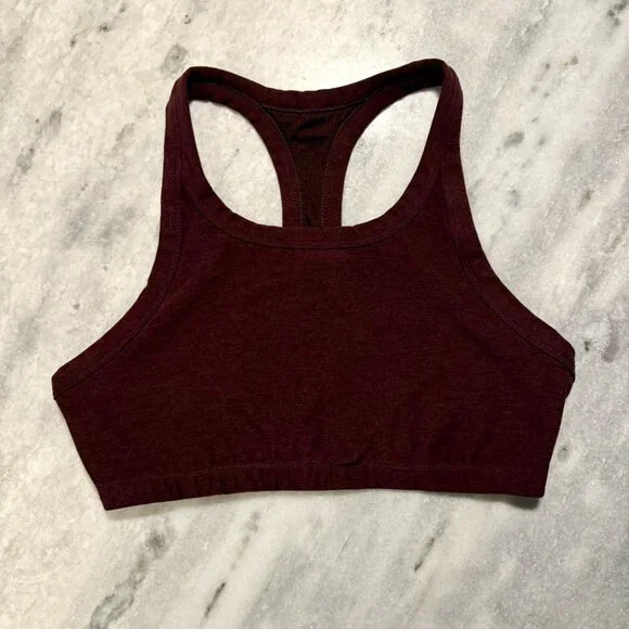 Vuori Elevation Racer Bra - Medium - Raisin Heather - Picture 3 of 4